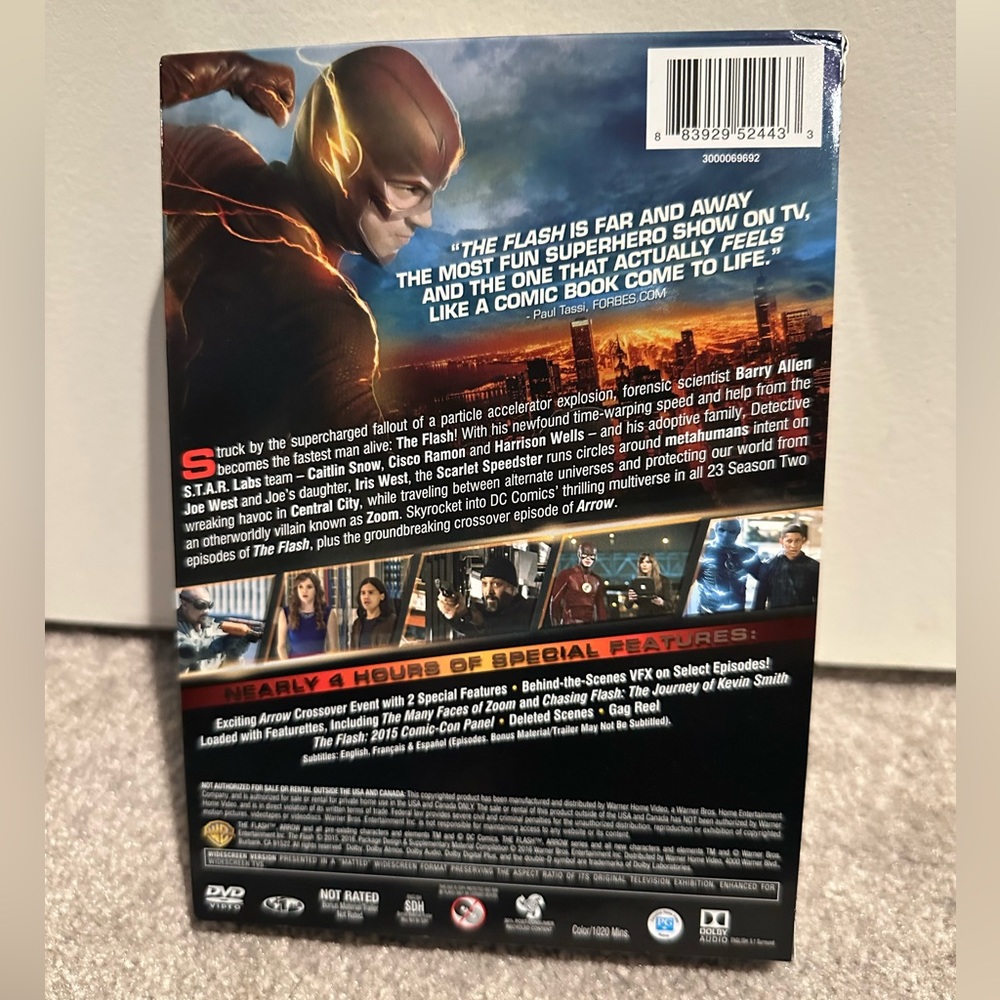 👻 5 for $50 The Flash: Season 2 (DVD) - Picture 2 of 7